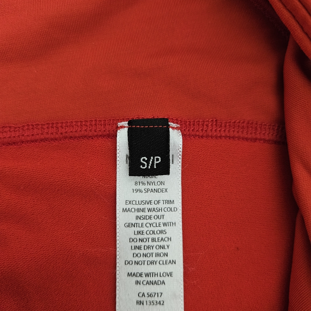 Matching Gym Set: Medium Ruched Red Bralette & Small Ruched Biker Short Set - Picture 6 of 9